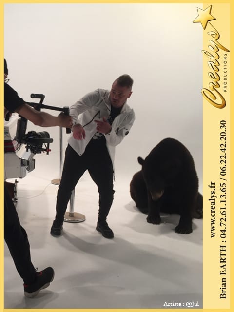 Tournage clips animaux Ours Rap Jul